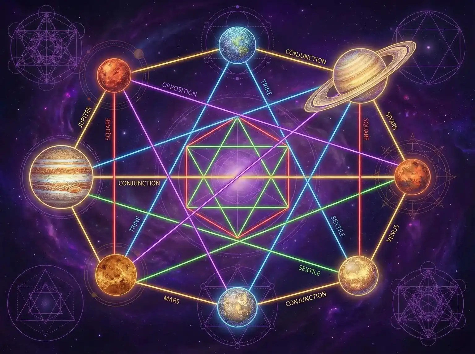 行星相位解读 - 张嘉倪走光 | 占星学进阶